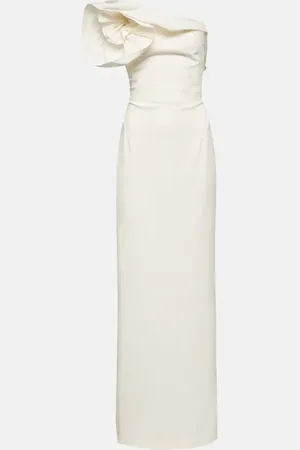 Safiyaa Bridal Briannie crÃªpe and faille gown