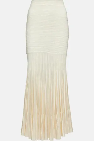 Chloé Knit wool and silk maxi skirt