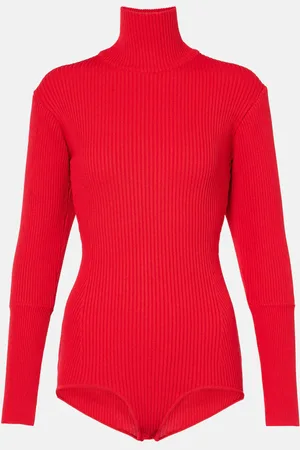 MAGDA BUTRYM Ribbed-knit turtleneck bodysuit
