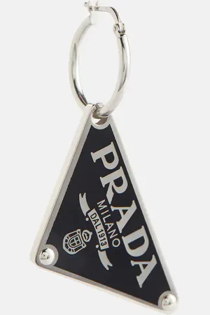Prada Logo hoop earring