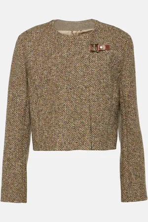 Chloé Wool-blend tweed jacket