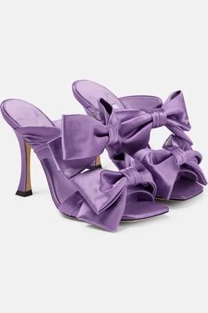 Jimmy Choo Flaca 100 satin mules
