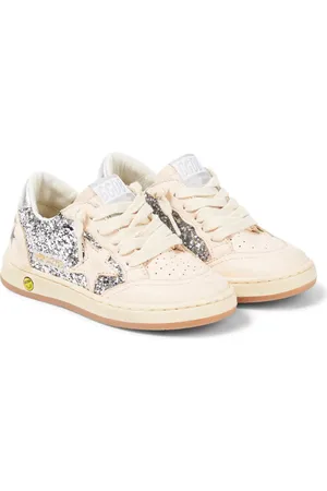 Golden Goose Ball Star Junior glitter leather sneakers