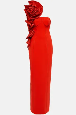Carolina Herrera Embellished crÃªpe gown