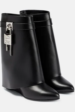 Givenchy Shark Lock leather ankle boots