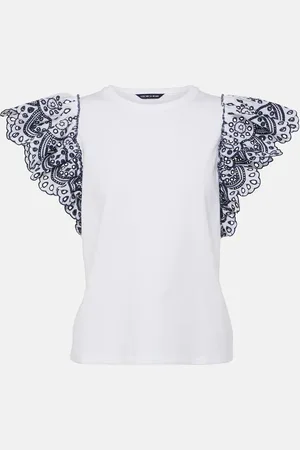 VERONICA BEARD Julianka cotton-blend top