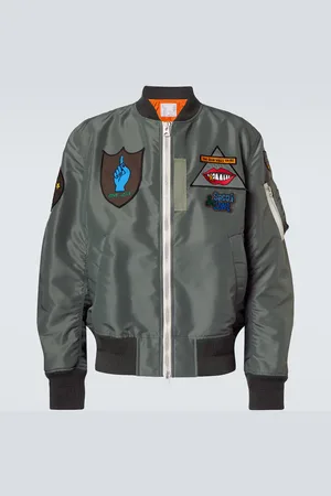 SACAI X Mark Gonzales appliquÃ© twill bomber jacket
