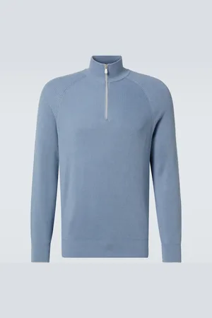 Brunello Cucinelli Half-zip cotton sweater