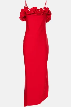 COPERNI Floral-appliquÃ© jersey gown