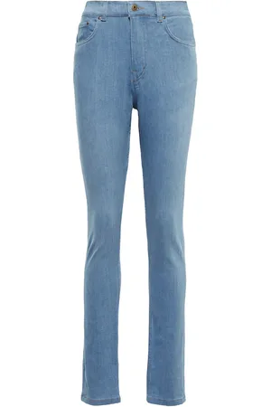 Y / PROJECT Paneled high-rise skinny jeans