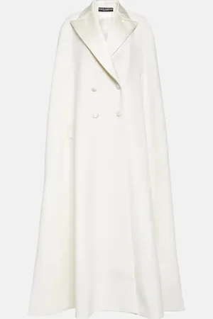 Dolce & Gabbana Double-breasted wool-blend cape