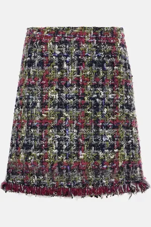 Etro Wool-blend tweed miniskirt