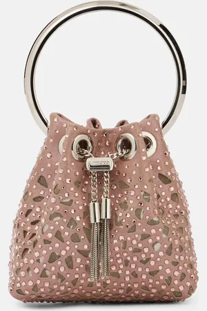 Jimmy Choo Bon Bon Micro satin bucket bag