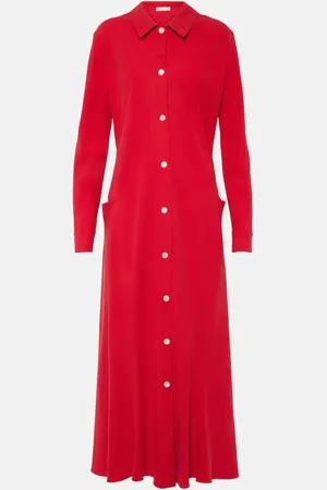 The Row Myra silk shirt dress
