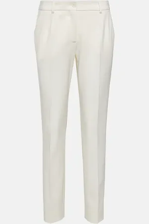 Dolce & Gabbana Low-rise wool-blend pants