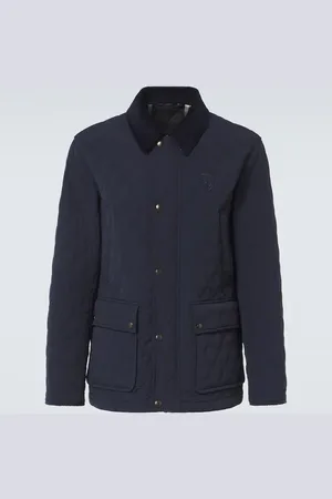 Burberry Corduroy-trimmed field jacket