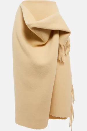 The Row Dianne draped wool maxi skirt
