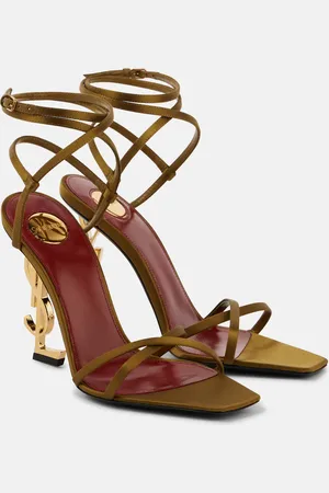 Saint Laurent Opyum 110 satin crÃªpe sandals