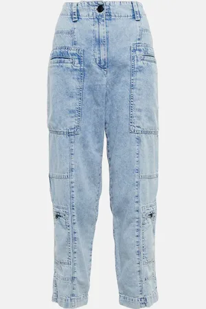 Proenza Schouler Chambray high-rise cargo jeans
