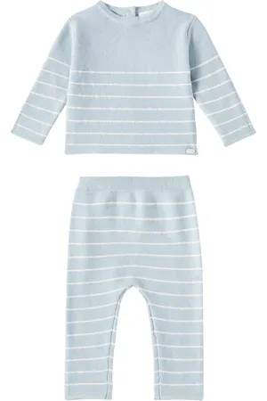 Tartine Et Chocolat Baby striped cotton sweater and pants set