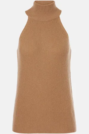 Lisa Yang Freya ribbed-knit cashmere turtleneck top