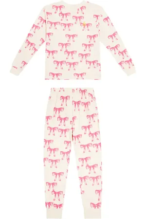 The Animals Observatory Llama printed cotton jersey pajamas
