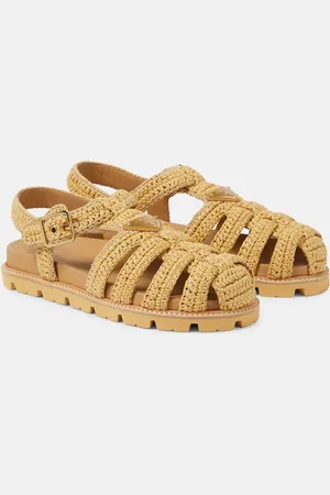 Prada Crochet fisherman sandals