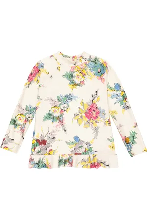 ZIMMERMANN Long-sleeved floral swimsuit