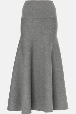 The Frankie Shop Gabrielle knitted midi skirt