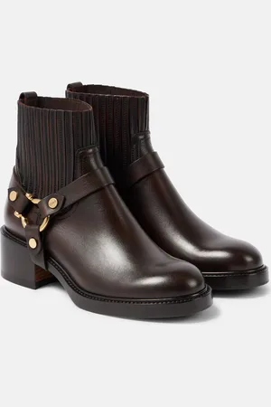 Chloé Dakota leather biker boots