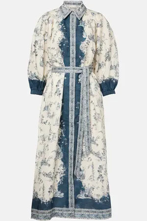 ALÉMAIS Casa printed shirt midi dress