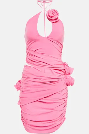 MAGDA BUTRYM Rosette jersey minidress