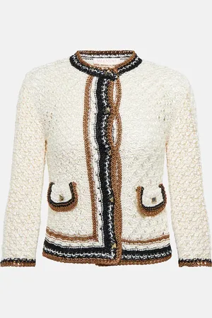 VALENTINO Crochet-knit cardigan