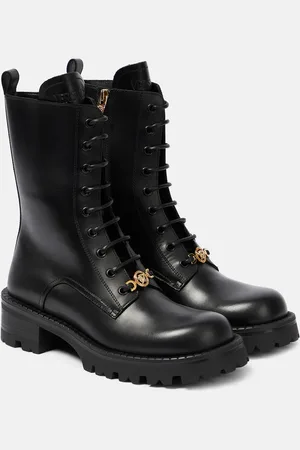 VERSACE Vagabond leather lace-up boots