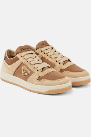Prada Downtown Re-Nylon and suede sneakers