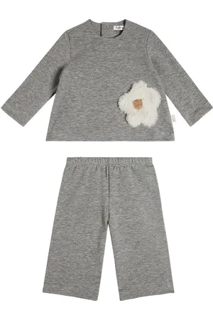Il gufo Baby sweatshirt and sweatpants set