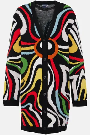 Puccini X Fusalp intarsia wool cardigan