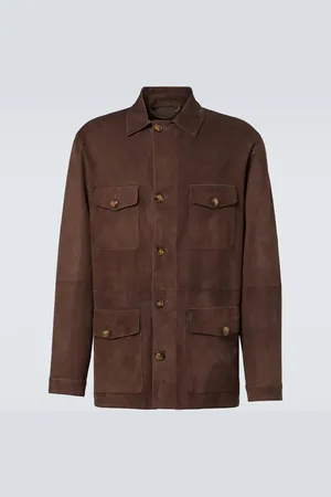 CANALI Leather field jacket