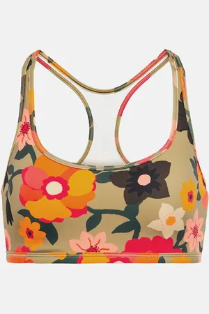 Tory Burch Printed racerback sports bra