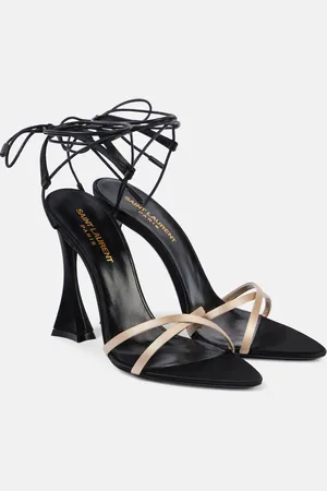 Saint Laurent Liza 110 crÃªpe satin sandals