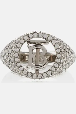 Burberry Monogram embellished signet ring