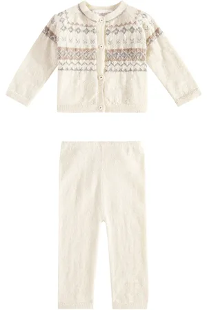 BONPOINT Baby Grifin alpaca cardigan and pants set
