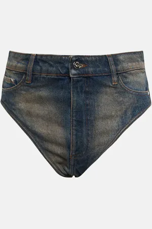 Y / PROJECT Janty high-rise denim shorts