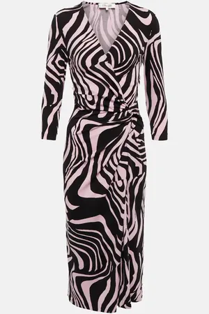Diane von Furstenberg Printed ruched midi dress