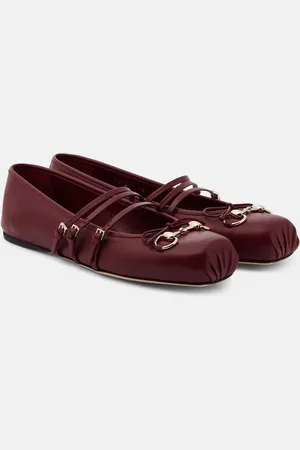 Gucci Horsebit leather ballet flats