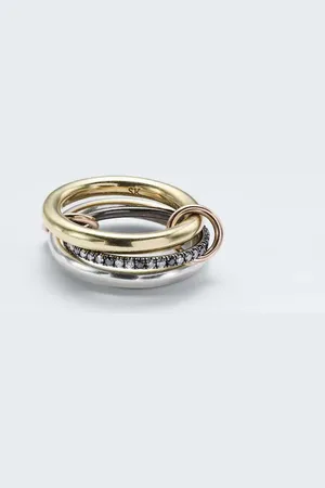 SPINELLI KILCOLLIN Libra 18kt gold and sterling silver rings with diamonds