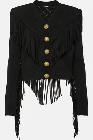 Balmain Fringed cardigan
