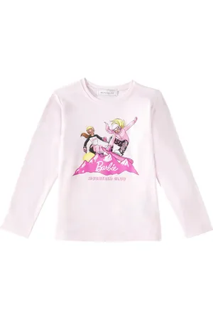 MONNALISA X BarbieÂ® printed cotton-blend jersey T-shirt