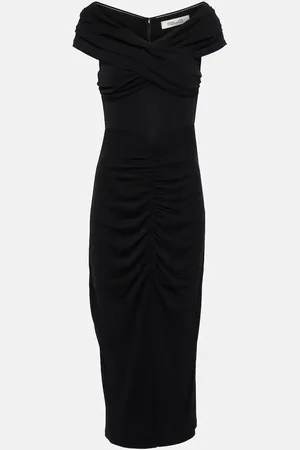 Diane von Furstenberg Stephen ruched jersey midi dress
