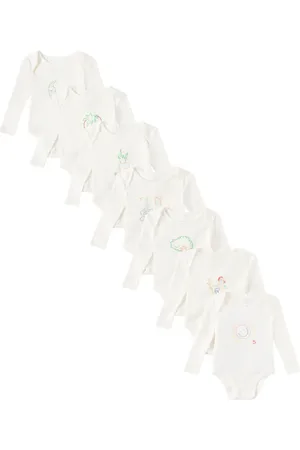 Stella McCartney Baby set of 7 cotton jersey bodysuits